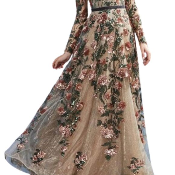 Andrea and Leo A0926 Mother of the Bride Dress Copper size6 - Picture 4 of 8